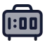 Digitalclock icon with duotone standard style
