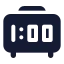 Digitalclock icon with solid standard style