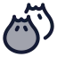 Dimsum icon with duotone rounded style