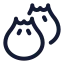 Dimsum icon with stroke rounded style