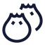 Dimsum icon with stroke sharp style
