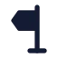 Directionleft icon with solid standard style