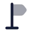Directionright icon with bulk rounded style