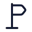 Directionright icon with stroke rounded style