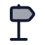 Directionright icon with duotone rounded style
