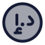 Dirham icon with duotone rounded style