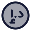 Dirham icon with duotone standard style