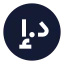 Dirham icon with solid sharp style
