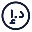 Dirham icon with stroke rounded style