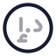 Dirham icon with twotone rounded style