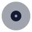 Disc icon with bulk rounded style