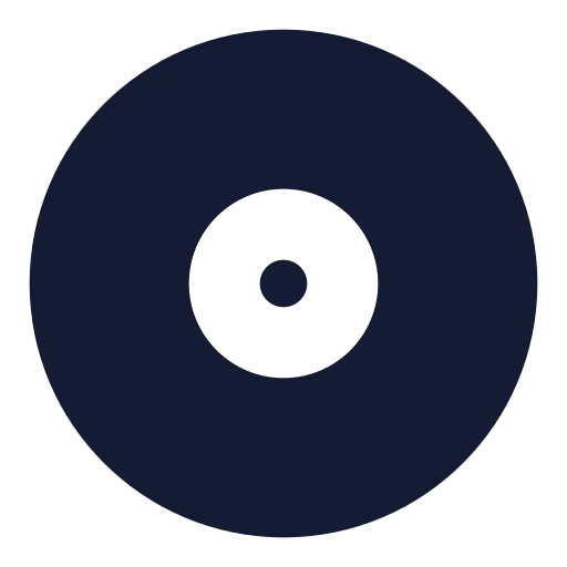 Disc 2 Icon in Solid Sharp style