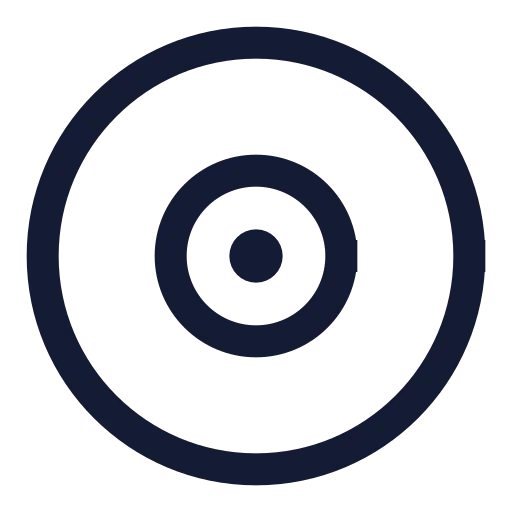 Disc 2 Icon in Stroke Sharp style