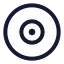 Disc icon with stroke standard style
