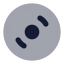 Disc icon with bulk rounded style