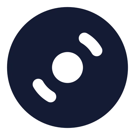 Disc 3 Icon in Solid Rounded style