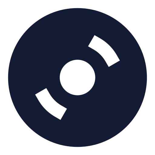 Disc 3 Icon in Solid Sharp style