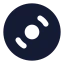 Disc icon with solid standard style