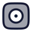 Discalbum icon with duotone rounded style