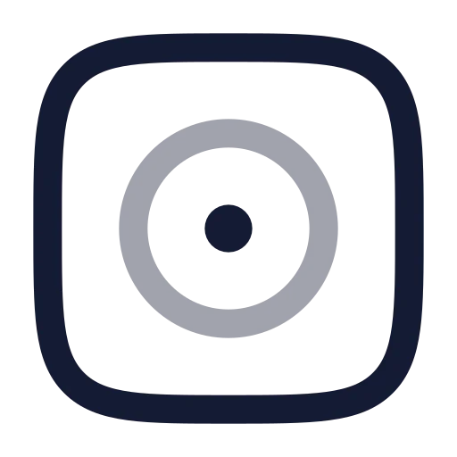 Disc Album Icon in Twotone Rounded style