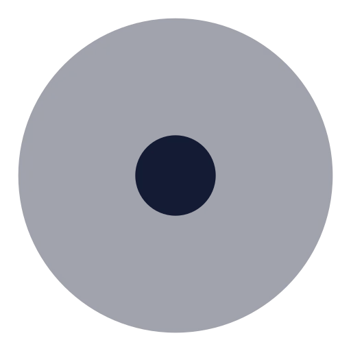 Disc Icon in Bulk Rounded style