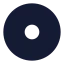 Disc icon with solid rounded style