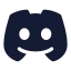 Discord icon with solid rounded style