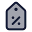 Discounttag icon with duotone standard style
