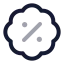 Discount icon with twotone rounded style