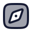 Discoversquare icon with duotone rounded style
