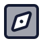 Discoversquare icon with duotone standard style
