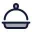 Dish icon with duotone standard style