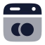 Dishwasher icon with bulk rounded style