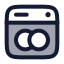 Dishwasher icon with duotone rounded style