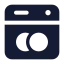 Dishwasher icon with solid standard style
