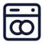 Dishwasher icon with stroke standard style