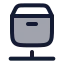 Distribution icon with duotone rounded style