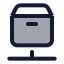 Distribution icon with duotone standard style