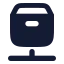 Distribution icon with solid rounded style