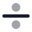 Dividesign icon with bulk rounded style