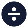 Divide Sign Circle icon preview