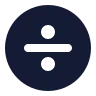 Divide Sign Circle icon preview