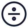 Divide Sign Circle icon preview