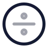 Divide Sign Circle icon preview