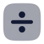 Dividesignsquare icon with bulk rounded style