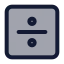 Dividesignsquare icon with duotone standard style