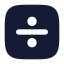 Dividesignsquare icon with solid rounded style