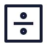 Divide Sign Square icon preview