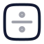 Dividesignsquare icon with twotone rounded style
