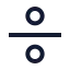 Dividesign icon with stroke sharp style